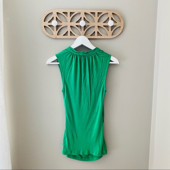 Banana Republic Sleeveless Blouse Green Sz Small - Picture 5 of 8